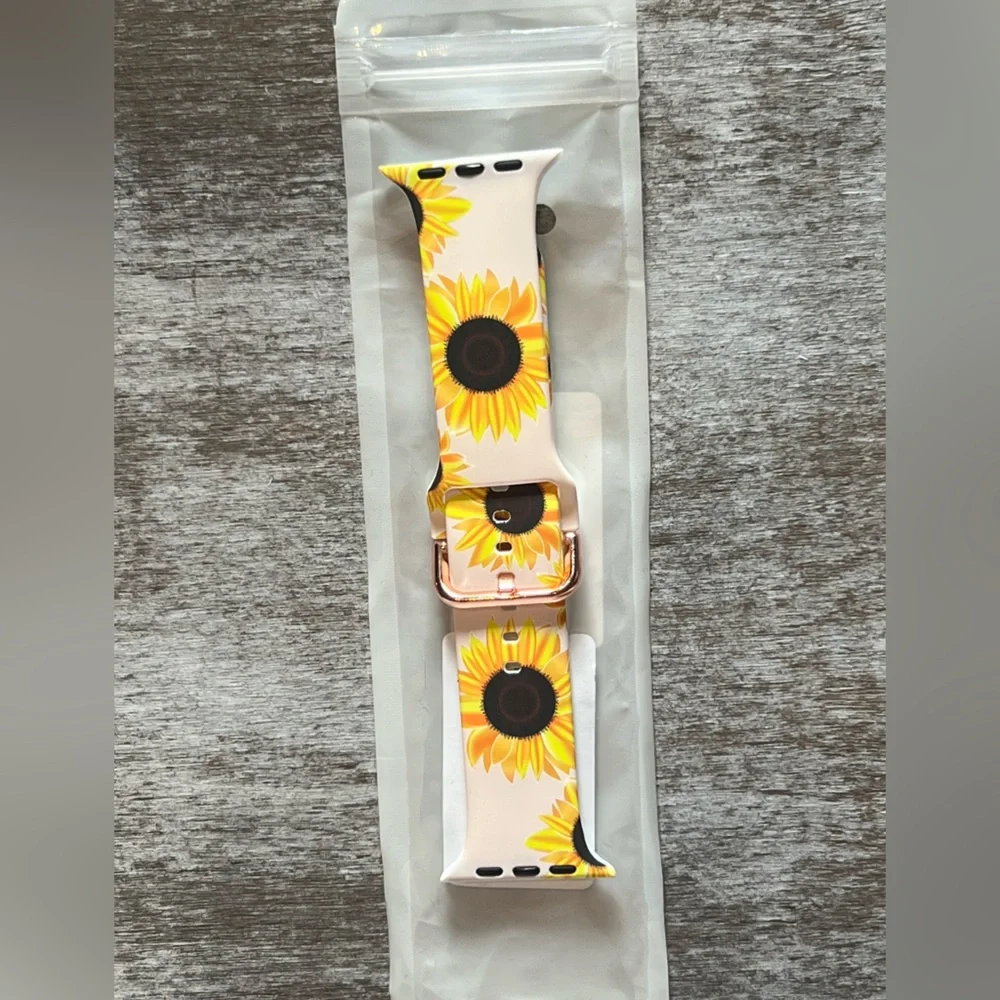Apple Watch 42mm Sunflower Print Sport Band